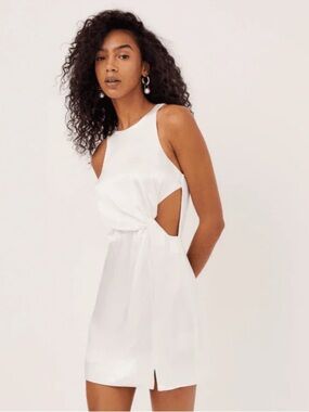 For Love and Lemons Lucy White Mini Dress Size XXS NWT